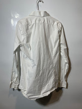 Load image into Gallery viewer, Express Mens White 1MX Fitted Long Sleeve Collared Dress Shirt Size M 15-15.5
