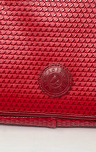 Load image into Gallery viewer, Liz Claiborne Womens Red Geometric Inner Pocket Adjustable Strap Crossbody Bag
