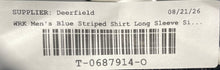 Load image into Gallery viewer, WRK Mens Blue Abstract Print Cotton Long Sleeve Button-Up Shirt Size Large
