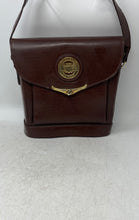 Load image into Gallery viewer, Michelle Ashley Womens Brown Leather Adjustable Strap Flap Over Crossbody Bag
