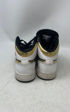 Load image into Gallery viewer, Nike Boys Air Jordan 1 Mid 554725-190 White Black Basketball Shoes Size 6Y
