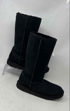 Load image into Gallery viewer, UGG Womens Classic Tall II Black Round Toe Knee High Winter Boots Size 6
