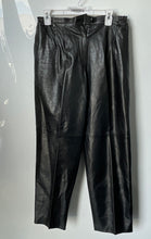 Load image into Gallery viewer, Manuel Herrero Womens Black Genuine Leather Straight Leg Dress Pants No Size
