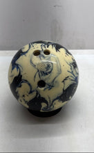 Load image into Gallery viewer, Ebonite Blue White Black Swirl Pattern Bowling Ball In Miami Dolphins Bag
