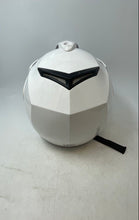 Load image into Gallery viewer, MMG Unisex White Crux Dot Open Face Aerodynamic Motorcycle Helmet Size M 57-58
