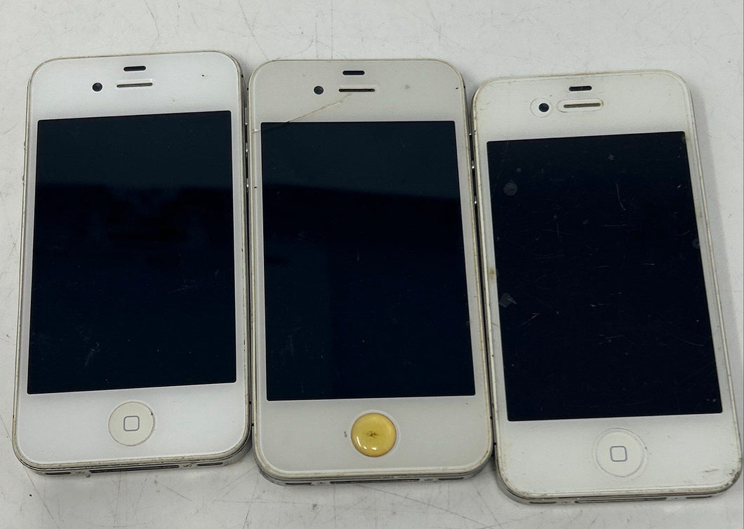 Set Of 3 Pcs Apple iPhone 4S White 3.5