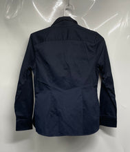 Load image into Gallery viewer, Banana Republic Womens Navy Blue Long Sleeve Button-Up Shirt Size 2 Petite
