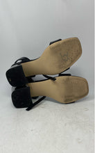 Load image into Gallery viewer, Calvin Klein Womens Hemina Black Leather Buckle Open Toe Strappy Heels Size 8M
