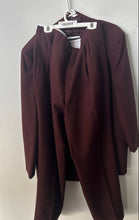 Load image into Gallery viewer, Gianni Vironi Mens Burgundy Regular Fit 2-Piece Suit Pants Set Size 44L/38W
