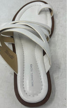Load image into Gallery viewer, Michael Kors Womens White Flat Slip-On Thong Sandals Size 8.5M
