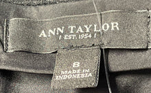 Load image into Gallery viewer, Ann Taylor Womens Gray Flat Front Back Zip Straight &amp; Pencil Skirt Size 8

