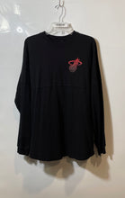 Load image into Gallery viewer, Court Culture Mens Black Cotton Long Sleeve Miami Heat Pullover Sweatshirt Sz L
