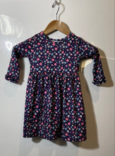Load image into Gallery viewer, Blueberi Boulevard Girls Blue Floral Long Sleeve Fit &amp; Flare Dress Size 3T
