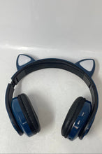 Load image into Gallery viewer, 7GPro Active Noise Cancelling Cat Ear Wireless Blue Headphones Not Tested
