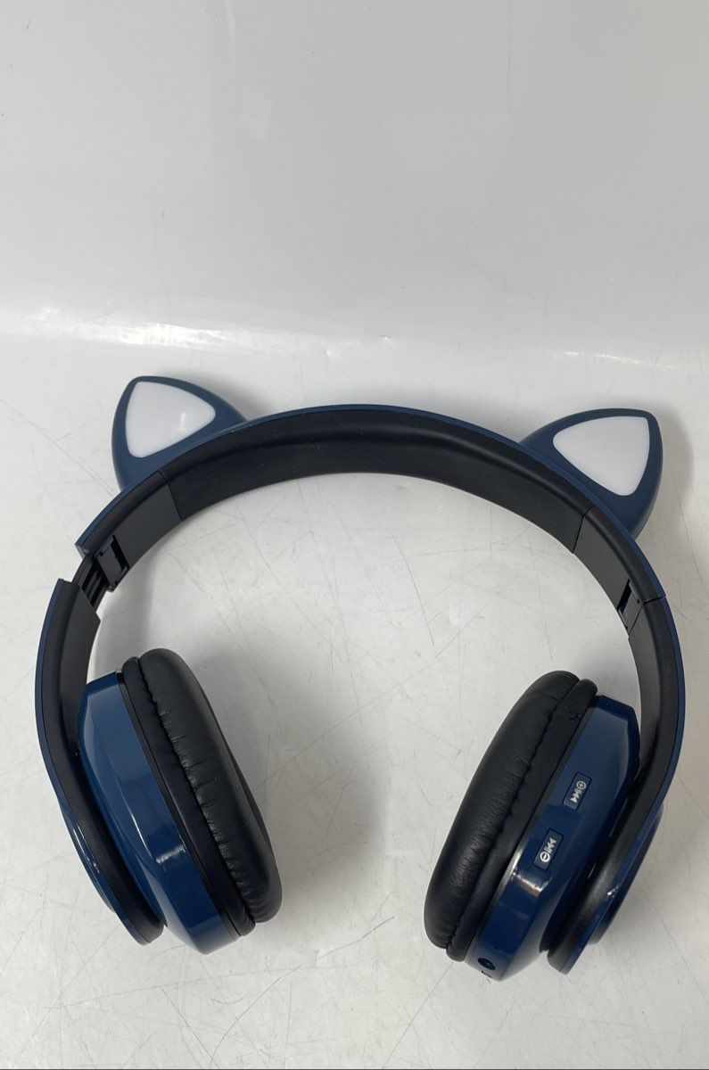 7GPro Active Noise Cancelling Cat Ear Wireless Blue Headphones Not Tested