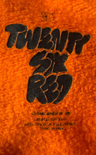 Load image into Gallery viewer, Twenty-Six Red Mens Orange Long Sleeve Kangaroo Pocket Pullover Hoodie Size L
