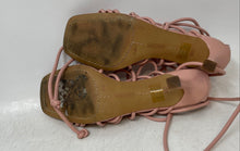 Load image into Gallery viewer, Vince Camuto Womens Enjita Pink Leather High Heel Strappy Sandals Size 6.5M
