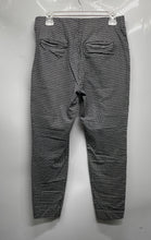 Load image into Gallery viewer, Loft Womens Black White Plaid High Waist Skinny Leg Trouser Pants Size 8
