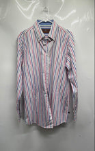 Load image into Gallery viewer, James Tattersall London Mens Multicolor Striped Long Sleeve Dress Shirt Size L
