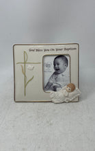 Load image into Gallery viewer, Precious Moments Boy God Bless You On Your Baptism Porcelain Photo Frame In Box
