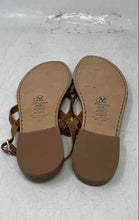 Load image into Gallery viewer, Siniscalchi Womens Brown Leather Adjustable Strap Flat Sandals Size EU 38
