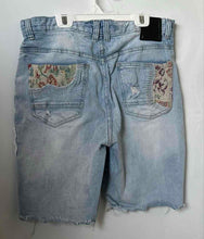 Load image into Gallery viewer, Smoke Rise Mens Blue Distressed Acid Washed Jeans Bermuda Shorts Size 32
