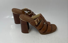 Load image into Gallery viewer, Michael Kors Womens Jagger Brown Open Toe Block Slide Sandals Size 8
