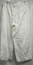 Load image into Gallery viewer, Zara Basic Womens White Flat Front Pockets Wide-Leg Cropped Pants Size Large
