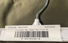 Load image into Gallery viewer, Lululemon Mens Green Flat Front Pockets Straight Leg Chino Pants Size 34
