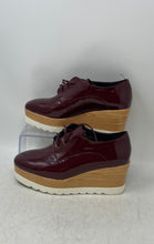 Load image into Gallery viewer, Baldi London Womens Liza Burgundy Leather Lace-Up Platform Derby Shoes Size 7.5
