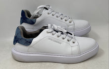 Load image into Gallery viewer, Karl Lagerfeld Paris Mens White Blue Low Top Lace-Up Sneaker Shoes Size 11
