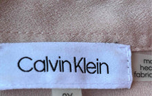 Load image into Gallery viewer, Calvin Klein Womens Peach Long Sleeve Front Lace Up Collared Blouse Top Size 2X
