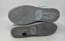 Load image into Gallery viewer, Nike Kids Air Jordan 1 Mid Black White Light Blue Lace-Up Sneaker Shoes Size 6Y
