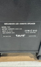 Load image into Gallery viewer, Tzumi X-Bass 7485 Black 4000 mAh Jobsite Wireless Bluetooth Speaker Not Tested
