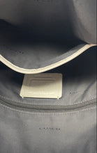 Load image into Gallery viewer, Coach Womens Dufflette Beige Signature Leather Trim Zip Top Crossbody Bag
