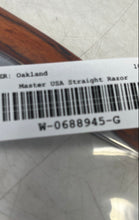Load image into Gallery viewer, Master USA Brown Wood Handle Stainless Steel Personal Care Straight Razor
