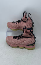 Load image into Gallery viewer, Nike Kids LeBron 15 943762-600 Pink Black Mid Top Lace-Up Sneaker Shoes Size 5Y
