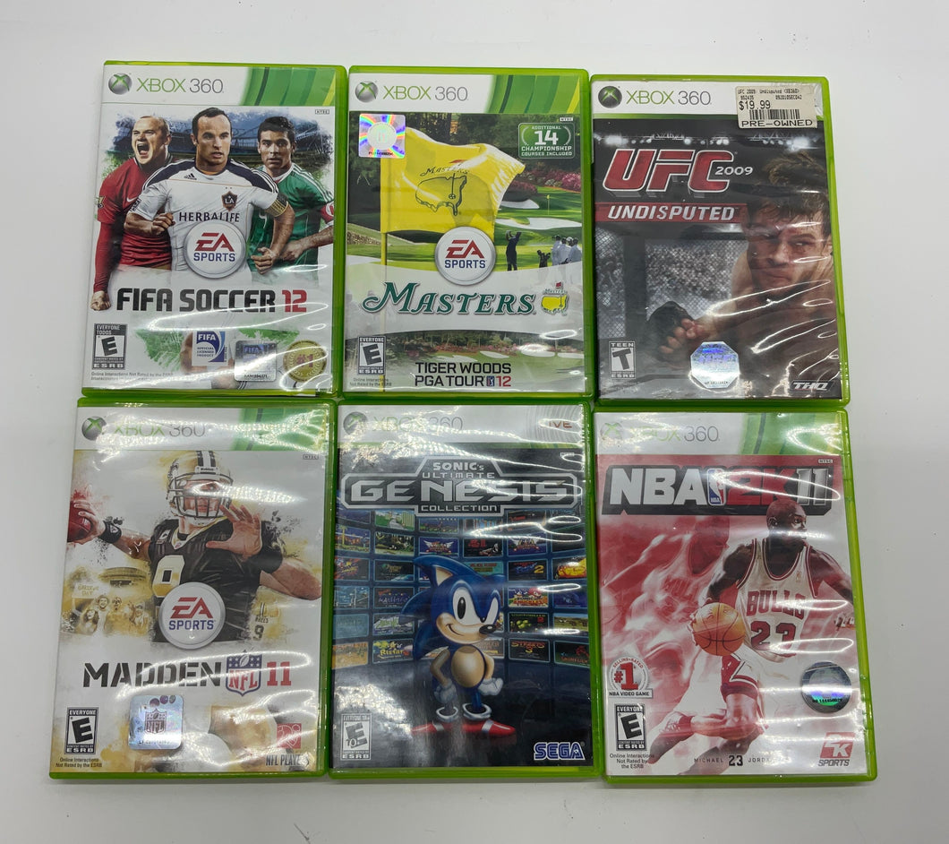Xbox 360 Fifa Soccer 12 Sports Video Games Lot Of Assorted 6 Piece Not Tested