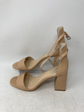 Load image into Gallery viewer, Vince Camuto Womens Brown Open Toe Block Heel Ankle Strappy Sandal Size 11 M
