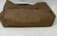 Load image into Gallery viewer, Darcy Marks Womens Brown Leather Double Handles Pockets Studded Shoulder Bag
