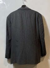 Load image into Gallery viewer, Oscar De La Renta Mens Gray Wool Single-Breasted Two Button Blazer Size 46R 41W
