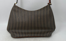 Load image into Gallery viewer, Boots N Bags Womens Brown Black Striped Inner Pockets Shoulder Handbag
