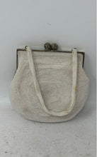 Load image into Gallery viewer, Unbranded Womens Silver Gold White Geo Beaded Kiss Lock Evening Clutch Purse

