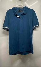 Load image into Gallery viewer, Hugo Boss Mens Blue Pima Cotton Slim Fit Collared Golf Polo Shirt Size XL
