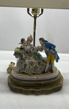 Load image into Gallery viewer, Glazed Porcelain Staffordshire Style Couple Wired Home Decorative Lamp
