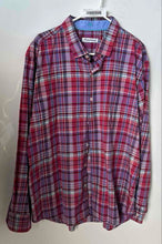 Load image into Gallery viewer, Tommy Bahama Mens Red Blue Plaid Long Sleeve Collared Button-Up Shirt Size XXL
