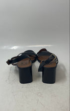 Load image into Gallery viewer, Naturalizer Womens Arianna Black Leather Block Heel Slingback Sandals Size 8.5
