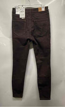 Load image into Gallery viewer, Zara Womens Brown Denim Pockets Dark-Wash Skinny Jeans Size 8 With Tag
