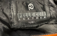 Load image into Gallery viewer, Pelle Cuir Mens Black Genuine Leather Long Sleeve Front Zip Parka Jacket Size L

