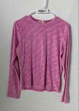 Load image into Gallery viewer, Juicy Couture Womens Pink Logo Print Long Sleeve Sleepwear Shirt Size M
